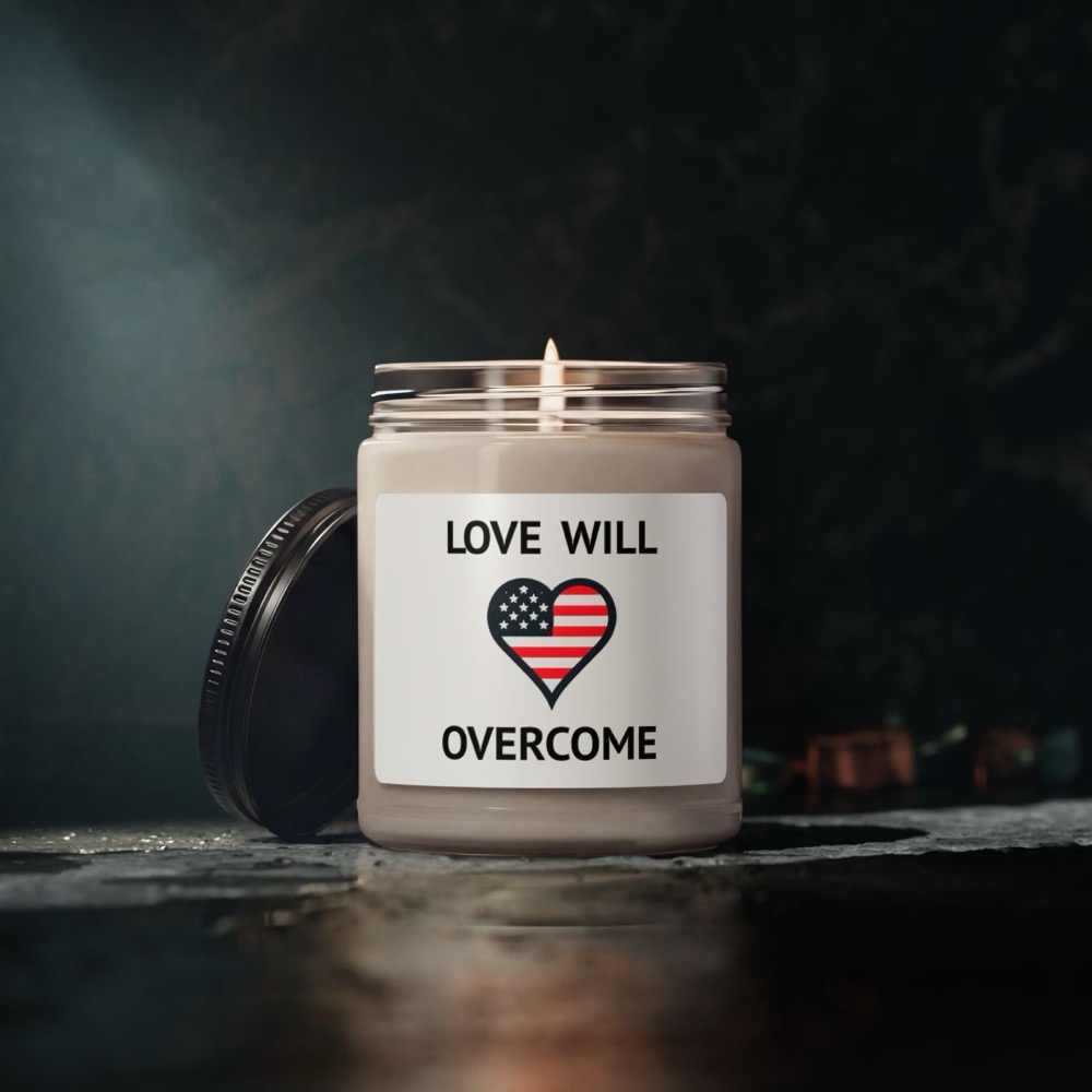 Love Will Overcome candle